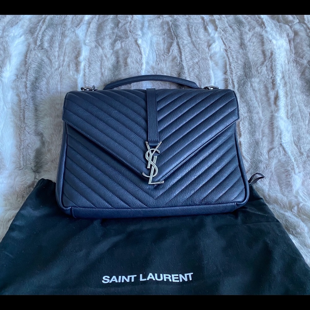 YSL Collage Quilted Large Handbag